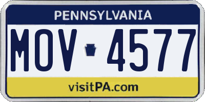 PA license plate MOV4577