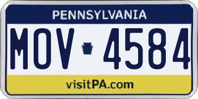 PA license plate MOV4584