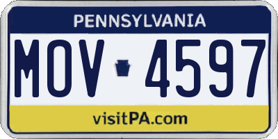 PA license plate MOV4597