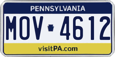 PA license plate MOV4612