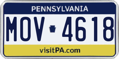 PA license plate MOV4618