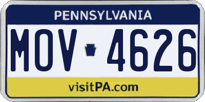PA license plate MOV4626