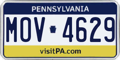 PA license plate MOV4629
