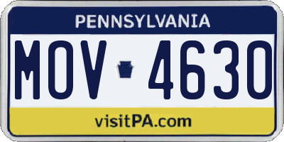 PA license plate MOV4630