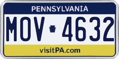 PA license plate MOV4632