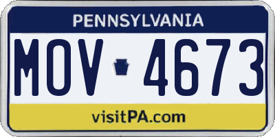 PA license plate MOV4673