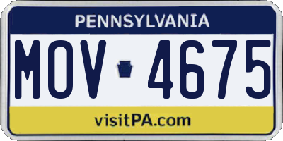 PA license plate MOV4675