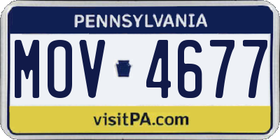 PA license plate MOV4677