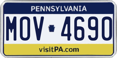 PA license plate MOV4690