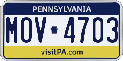 PA license plate MOV4703