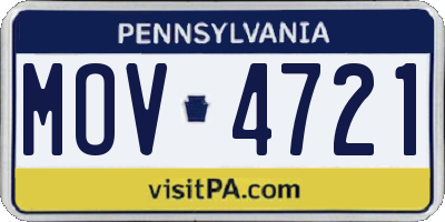 PA license plate MOV4721