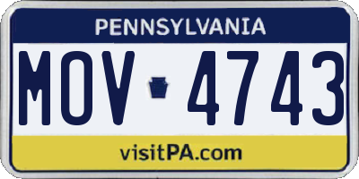 PA license plate MOV4743