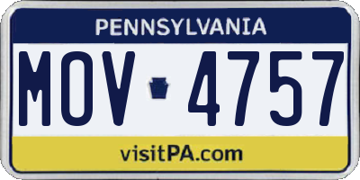PA license plate MOV4757