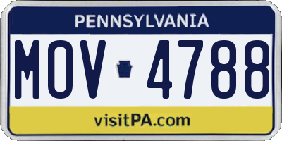 PA license plate MOV4788