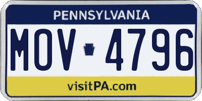 PA license plate MOV4796