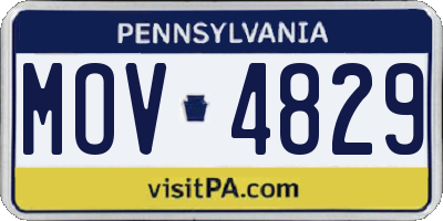 PA license plate MOV4829
