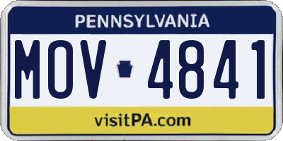 PA license plate MOV4841