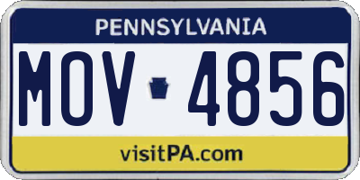 PA license plate MOV4856