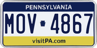 PA license plate MOV4867