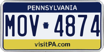 PA license plate MOV4874