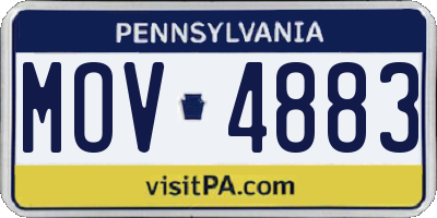 PA license plate MOV4883