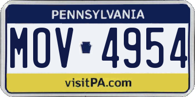 PA license plate MOV4954