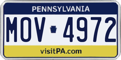 PA license plate MOV4972
