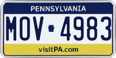 PA license plate MOV4983