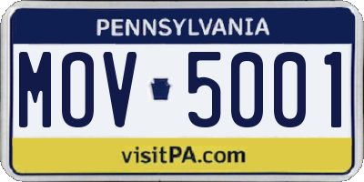 PA license plate MOV5001