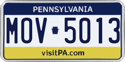 PA license plate MOV5013