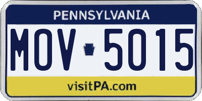 PA license plate MOV5015