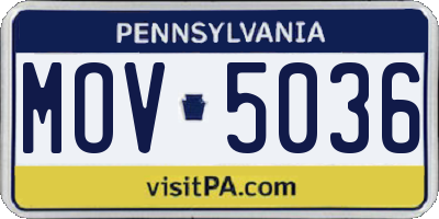 PA license plate MOV5036