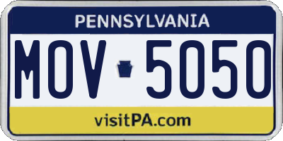 PA license plate MOV5050