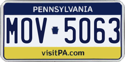 PA license plate MOV5063
