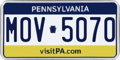 PA license plate MOV5070