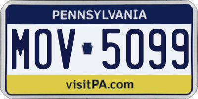 PA license plate MOV5099