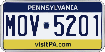 PA license plate MOV5201