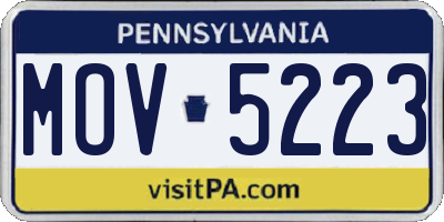 PA license plate MOV5223