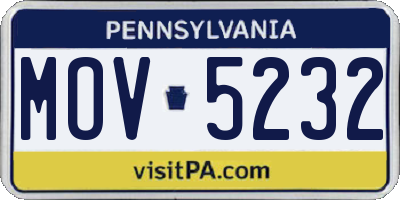 PA license plate MOV5232