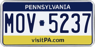 PA license plate MOV5237