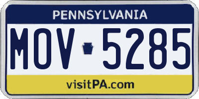 PA license plate MOV5285