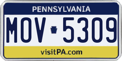 PA license plate MOV5309