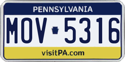 PA license plate MOV5316