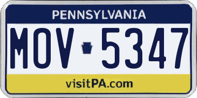 PA license plate MOV5347