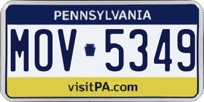 PA license plate MOV5349
