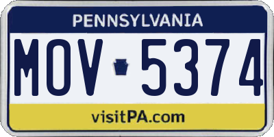 PA license plate MOV5374