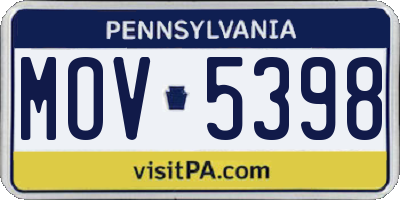 PA license plate MOV5398