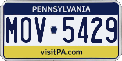 PA license plate MOV5429