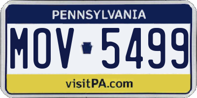 PA license plate MOV5499