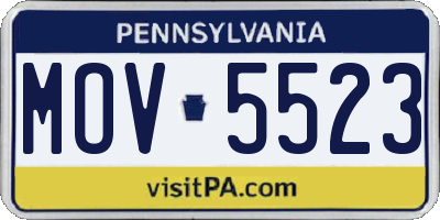PA license plate MOV5523